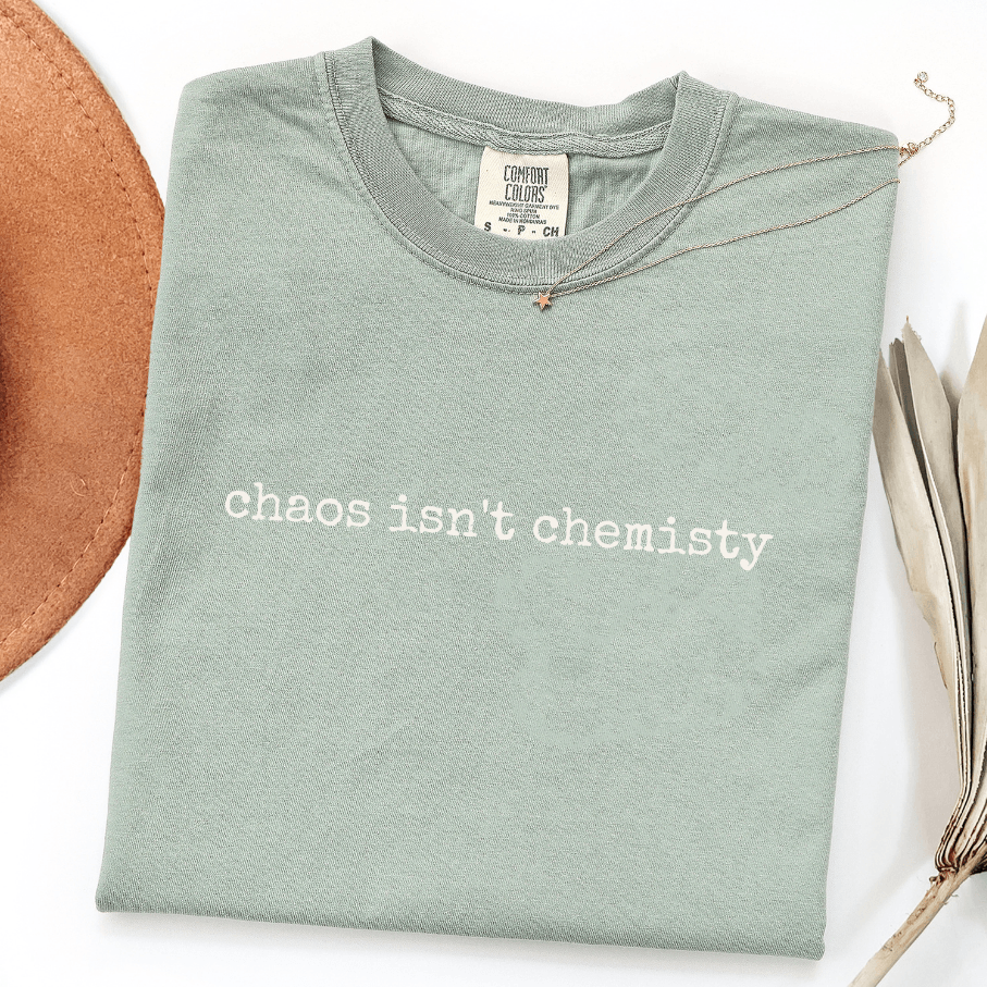 chaos isnt chemistry bay comfort colors shirt for therapy and healing era women