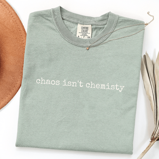 chaos isnt chemistry bay comfort colors shirt for therapy and healing era women