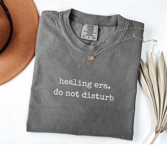 healing era do not disturb comfort colors pepper healing shirt for women