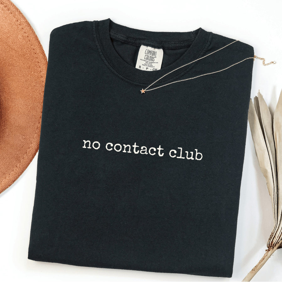 no contact club comfort colors espresso no contact shirt for women on the no contact journey