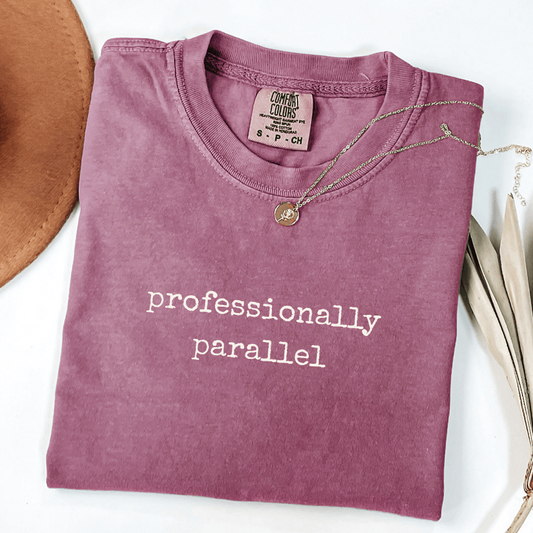 professionally parallel comfort colors black grey rock co-parenting shirt for women navigating high conflict divorce
